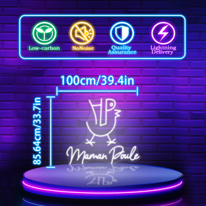 Sign Lights Custom Multi-Color Remote Control <b>Wall</b> Mountable Baby Gift Home Party Car Companies Event Decor - Product Image 5