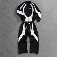 Özel Logo Baskılı Su Geçirmez Eşofman Hafif Polyester Eşofman Erkek Oversize Sokak Giyim Rüzgarlık Eşofman Erkekler İçin