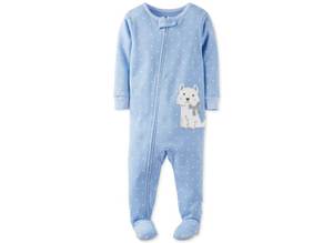 Nouveauté Combinaison bébé fille personnalisée en coton biologique avec fermeture éclair et motif animal - Product Image 2