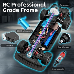 WLToys SJY-124020 Voiture RC Haute Vitesse 60KM/H Brushless 4x4 Télécommandée pour Drift, Suspension Intégrale à l'Échelle 1:12, Compétition - Product Image 3