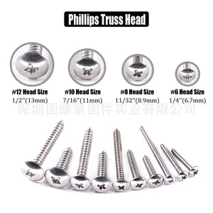 304 Stainless Steel Phillips Head Self Tapping Screw Set Metric Grade 2 Flat Head For Metal 200pcs - Product Image 5