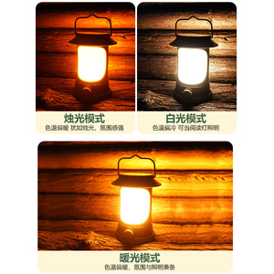 <b>Camping</b> Light Solar Rechargeable <b>Led</b> Portable Warm White Outdoor <b>Camping</b> <b>Lantern</b> 1200 MAh With Dimmable Feature - Product Image 5