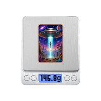 Vente en gros de lingot de cuivre fin .999 de 5 oz, motif OVNI extraterrestre en relief, imprimé couleur UV 3D, souvenir, cadeau, pièce de collection