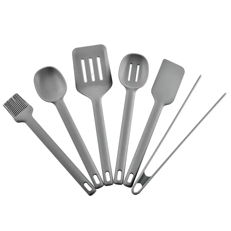 Custom Logo New Products Silicone Kitchen Cooking Utensil Set of 6