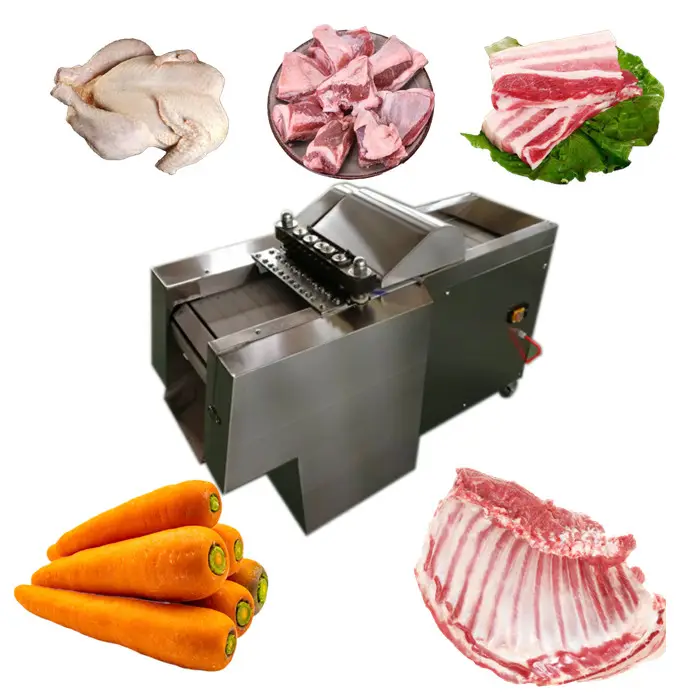 Mesin kubus ayam dirancang dengan baik harga india mesin pemotong daging kambing beku mesin pemotong daging listrik