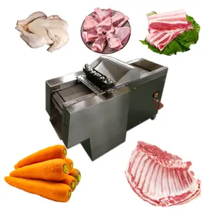 Prezzo della macchina del cubo di pollo ben progettato india tagliatrice di carne di capra congelata macchina per tagliare la carne elettrica