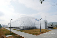 Structure de dôme gonflable pour terrain de padel, résistante aux intempéries, en polyester enduit de PVC, pour intérieur et extérieur