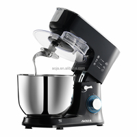 Robot Pâtissier Professionnel 1400W 7L avec Hachoir à Viande, Mixeur Planaire en Verre, Balance et Engrenages Métalliques Complets