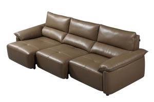 Canapé-<span class=keywords><strong>lit</strong></span> modulaire multifonctionnel rétractable en cuir avec télécommande électrique, style minimaliste <span class=keywords><strong>italien</strong></span>, pour salon - Product Image 4