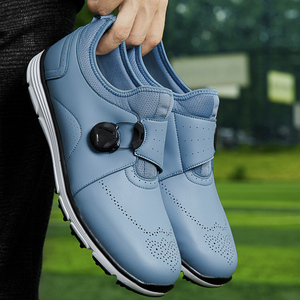 Chaussures de golf élégantes et tendance avec lacets à boucle rotative, forte adhérence, absorption des chocs, antidérapantes, respirantes, chaussures de golf d'entraînement - Product Image 6