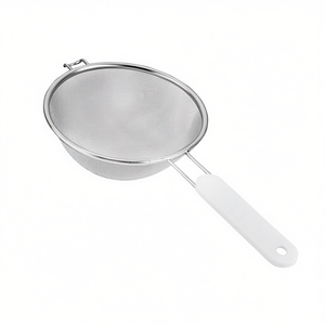 MetalTex Medium Kitchen Sieve Stainless Steel Fine Mesh <b>Strainer</b> For Baking Cooking - Product Image 2
