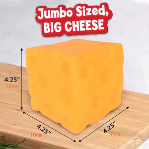 Juguete Antiestrés de Queso en Bloque, Blando, de Rebote Lento, Pelota para Apretar, Juguete Sensorial Antiansiedad para Niños y Adultos - Product Image 2