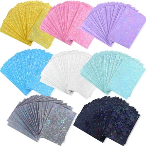 Protège-cartes holographiques en PP de luxe, résistants aux UV, personnalisés en usine, haute qualité, film transparent, couleur personnalisée - Product Image 3