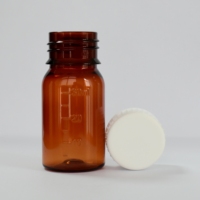 Bouteille en plastique PET de 30ml pour sirop contre la toux avec bouchon à vis CRC Fabricant de gros Produit bon marché de haute qualité