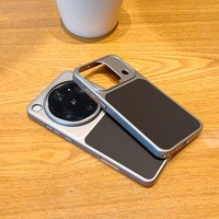 Coque de téléphone magnétique en cuir rigide gris argenté, sensation de peau, adaptée aux modèles oppofindx9ultra findx8pro findx8ultra