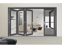 Fenêtre pliante en aluminium à double vitrage, fenêtre résidentielle moderne étanche pour cuisine et salle de bain