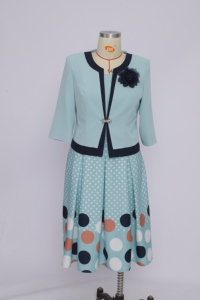 Trajes de Iglesia para Mujer de Talla Grande, Venta al por Mayor en China, Conjunto de Dos Piezas con Logotipo Personalizado - Product Image 3