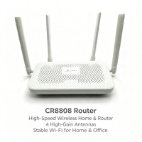 Routeur WiFi6 CR8808 AX3000 avec micrologiciel OpenWrt, double bande 2.4G/5G, ports LAN Gigabit, 4 antennes, routeur maillé RJ45