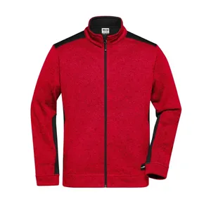 Veste polaire pour homme, tricotée, vêtements de travail, solide, merchandising personnalisé - Product Image 5