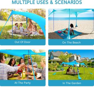 Tenda Pop-up Leggera Istantanea con Una Camera da Letto per <span class=keywords><strong>Campeggio</strong></span> Estivo in Spiaggia - Product Image 6