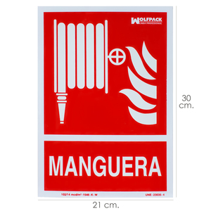 Letrero Fluorescente de Vinilo 21x 30 (Ht.) cm. - Product Image 1