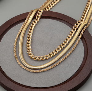 قلادة عنق على الطراز البوهيمي ، سلسلة عظمية ثعبان ، موضة نسائية من الفولاذ المقاوم للصدأ ، معدنية من الفولاذ المقاوم للصدأ - Product Image 5