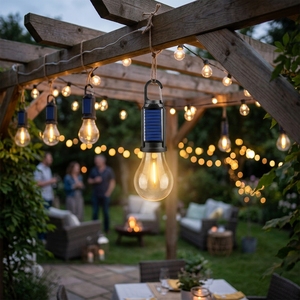 Achat en gros : Lampe solaire LED portable, lanterne de camping <span class=keywords><strong>rechargeable</strong></span> par <span class=keywords><strong>USB</strong></span>, éclairage d'urgence, lampe suspendue d'extérieur pour la maison et les pannes de courant - Product Image 1