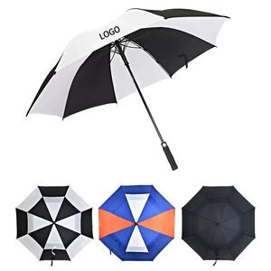 Suppliers Manufacturer Wholesale 30 Inch Large Windproof Logo Prints Big Luxury Promotional Branded Custom Golf Umbrella