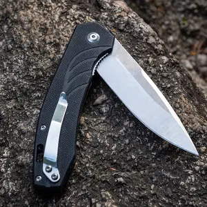 Couteau pliant EDC G10 Couteau de poche pour la survie en plein air D2 Outil de chasse pour le camping en plein air