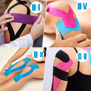 Cinta de kinesiología de 2 pulgadas x 16,4 pies, cinta atlética impermeable, cinta elástica <span class=keywords><strong>para</strong></span> músculos, cinta deportiva <span class=keywords><strong>para</strong></span> rodilla, <span class=keywords><strong>para</strong></span> ejercicio y uso diario - Product Image 6