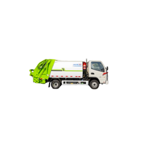 Camion compacteur d'ordures à chargement arrière Chengli 4m³ 130HP, compression hydraulique, véhicule de collecte et d'assainissement des déchets municipaux