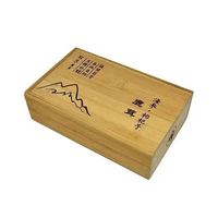 Boîte de rangement pour bijoux en bambou naturel avec couvercle coulissant et logo gravé au laser OEM & ODM