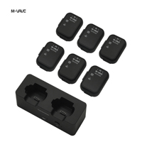 Système de monitoring sans fil M-VAVE WP-12 2.4G pour écouteurs, émetteur rechargeable, 6 récepteurs avec bouton de volume et fonction de sourdine