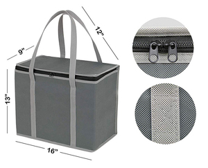 Bolsas Térmicas Plegables Portátiles de Gran Capacidad, Bolsas Térmicas Ecológicas para Entrega de Alimentos, Cesta para Cerveza - Product Image 3