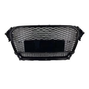 Accessori Auto Griglia Anteriore Modificata a Nido d'Ape Nero Lucido Cromato per <span class=keywords><strong>Audi</strong></span> A4 S4 B8.5 2013 2014 2015 2016 - Product Image 6