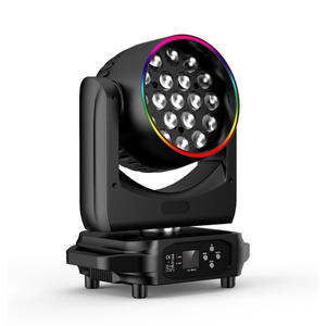 إضاءة مسرح جديدة RGBW 19x1 5W غسيل متحرك مع حلقة شريطية لتأجير مسرح الحدث - Product Image 3