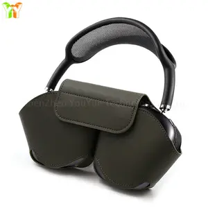YY prêt à expédier étui d'écouteurs en cuir Pu organisateur d'écouteurs housse de protection d'écouteurs pour Airpods Max