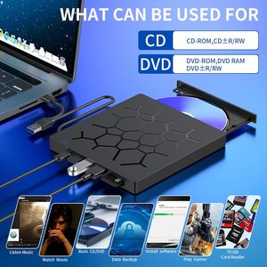 Unidad de CD/DVD externa para portátil, grabadora de DVD portátil delgada 7 en 1 USB 3.0, grabadora de CD-ROM, unidad de DVD externa óptica - Product Image 3