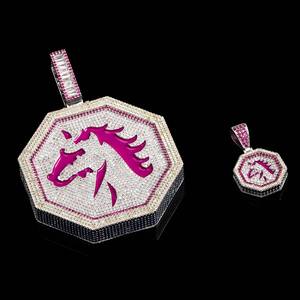 Collier Hip Hop pour homme Jackie <span class=keywords><strong>Chan</strong></span> Adventures Pendentifs du zodiaque chinois surdimensionnés Marque pour homme et femme Couple - Product Image 4