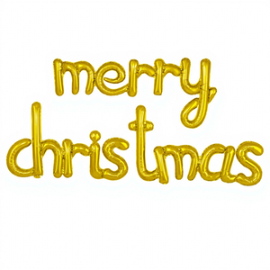 Palloncini in Foil a Forma di Lettere dell'Alfabeto Natalizio, Minuscole, <span class=keywords><strong>Oro</strong></span>, Argento, Rosso, Confezione Singola, Decorazioni Festive per <span class=keywords><strong>Tutti</strong></span> - Product Image 2