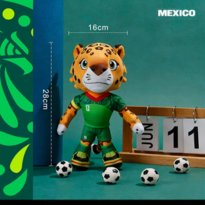 Muñeco de Peluche de la Mascota Oficial de la FIFA de la Copa <span class=keywords><strong>Mundial</strong></span> 2026, Maple Zayu Cluth, Juguetes de Peluche de la Mascota de EE. UU., Canadá y México, Recuerdo, Juguetes para Mascotas - Product Image 4