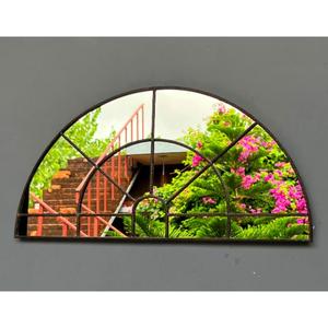 Espejo de Pared Decorativo Moderno M245 de Diseño Artesanal, Espejo/Vidrio Hecho de Latón para Decoración del Hogar, Proveedor de Espejos para Exhibición y Almacenamiento en India - Product Image 1