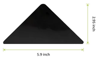 Bande de tapis triangulaire réutilisable sans résidus anti-dérapant adhésif double face pour tapis délicat