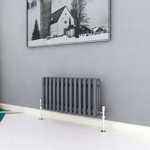 Radiador de Calefacción Central de Acero Tradicional de Diseño Decorativo, Estilo de 2 Columnas, Sistemas de Calefacción para el Hogar, Montado en la Pared, Diseño Gráfico Pequeño - Product Image 4