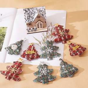 إكسسوارات زينة عيد الميلاد للأطفال بتصميم كرتوني وحروف وندف ثلج للتعليق على الملابس والشعر - Product Image 2