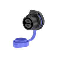 LP20 M20 2/3/4/5/7/9/12/14 Pin 10A Outdoor Elektrische Kabelverbinder Panelmontage PBT Blau IP68 Wasserdicht