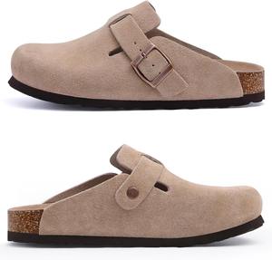 Sabots personnalisés avec semelle intérieure en liège souple et soutien de la voûte plantaire, sandales en cuir, sabots solides, style <span class=keywords><strong>Birkenstock</strong></span> - Product Image 5