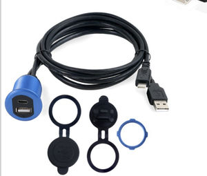 <span class=keywords><strong>Luz</strong></span> <span class=keywords><strong>LED</strong></span> <span class=keywords><strong>USB</strong></span> 2,0 macho a hembra <span class=keywords><strong>Usb</strong></span> del Panel frontal los puertos de carga de coche a AUX montaje de Cable - Product Image 1