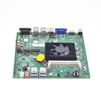 Placa Base Mini Itx, Placa Pequeña de 17*17cm, Procesador Intel E3950 de Cuatro Núcleos X86, RS232, RJ45, Mini Placa Base con Ventilador