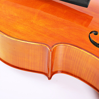 Violon acoustique professionnel en ébène, fait à la main, 10 pièces, vernis à huile, touche acoustique, 4/4 celot, fabriqué en chine